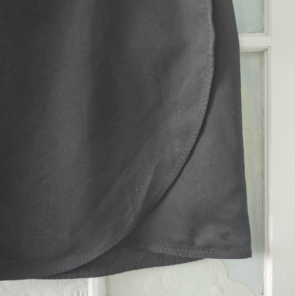 Liz Claiborne Black Wrap Pencil Skirt Vintage - Picture 3 of 6